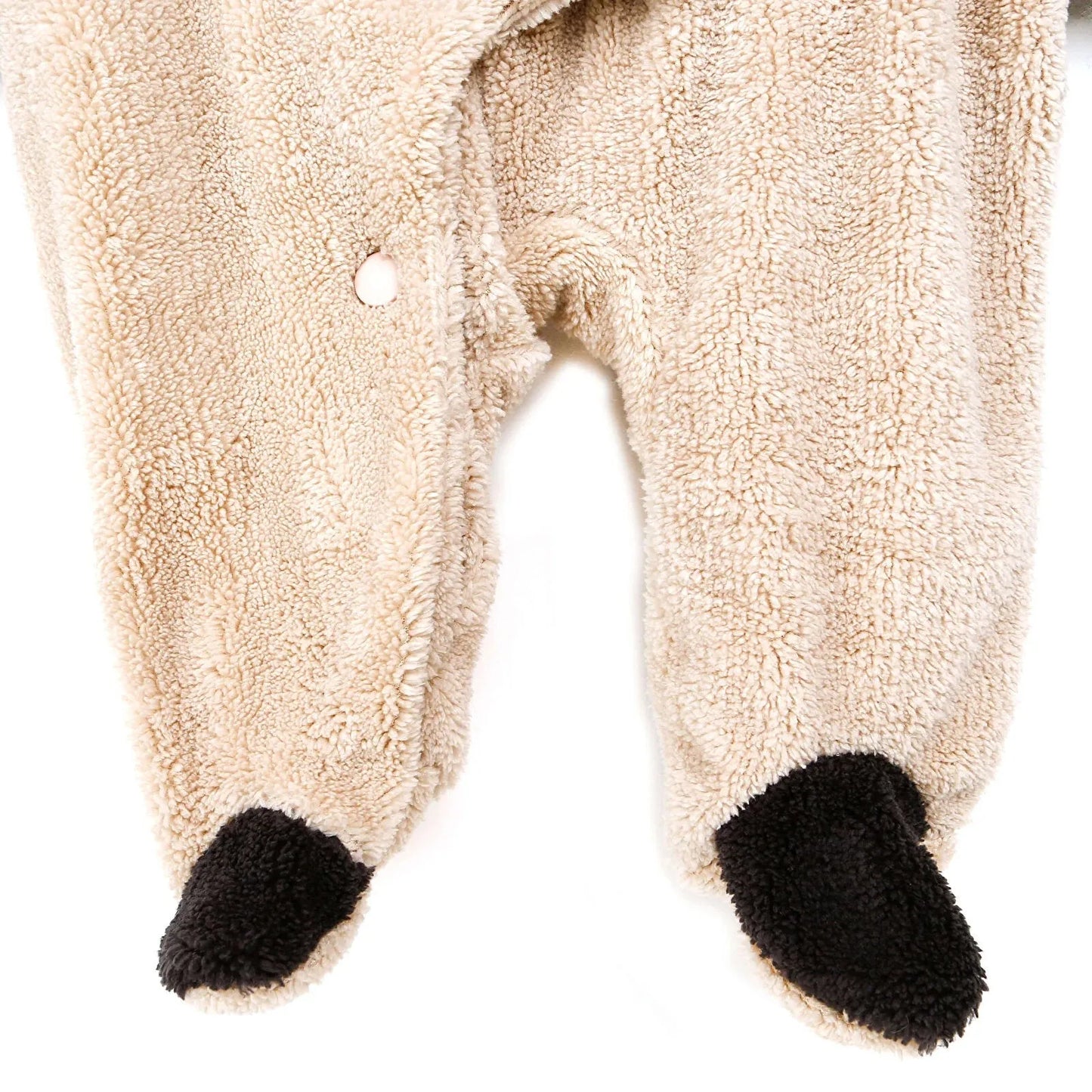 Midimod Newborn Baby Boy Cute Bear Welsoft Jumpsuit - Anthracite