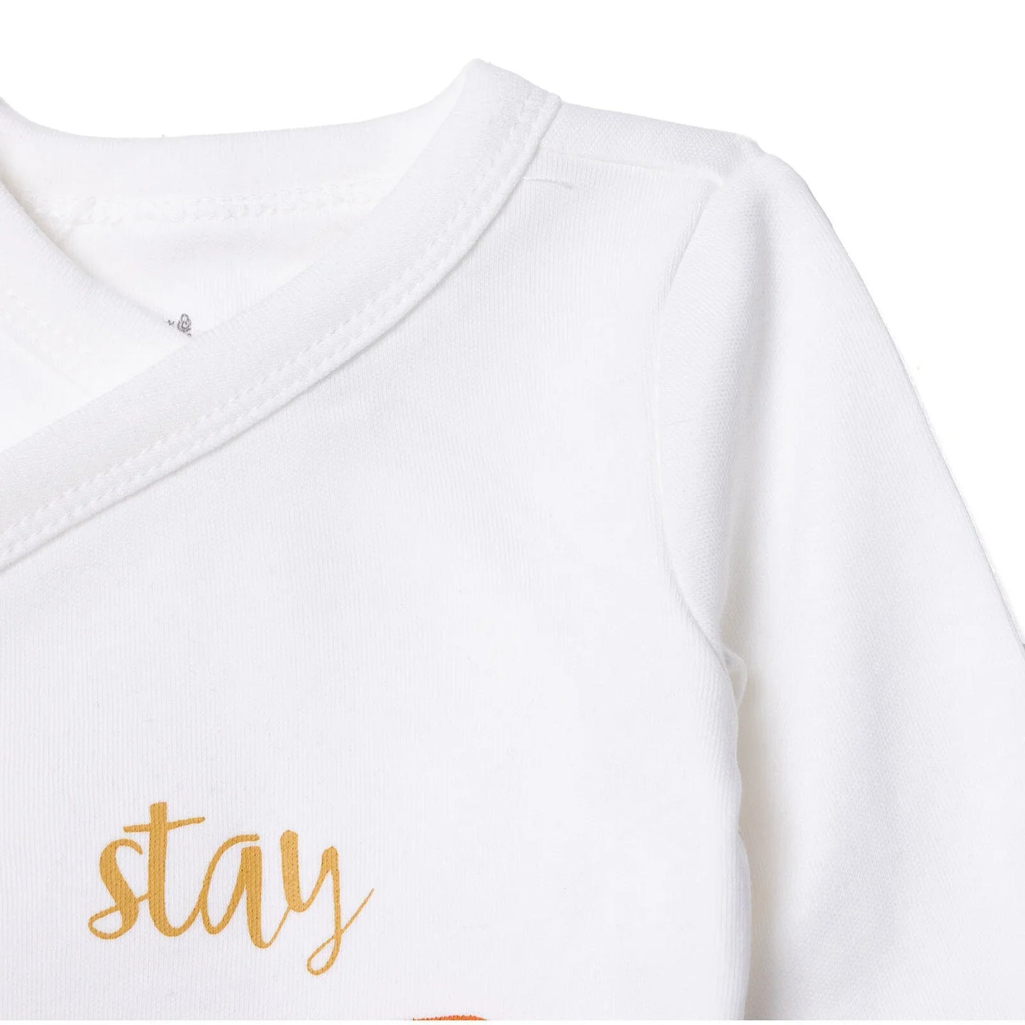 HelloBaby Newborn Body Footed Bottom - Ecru