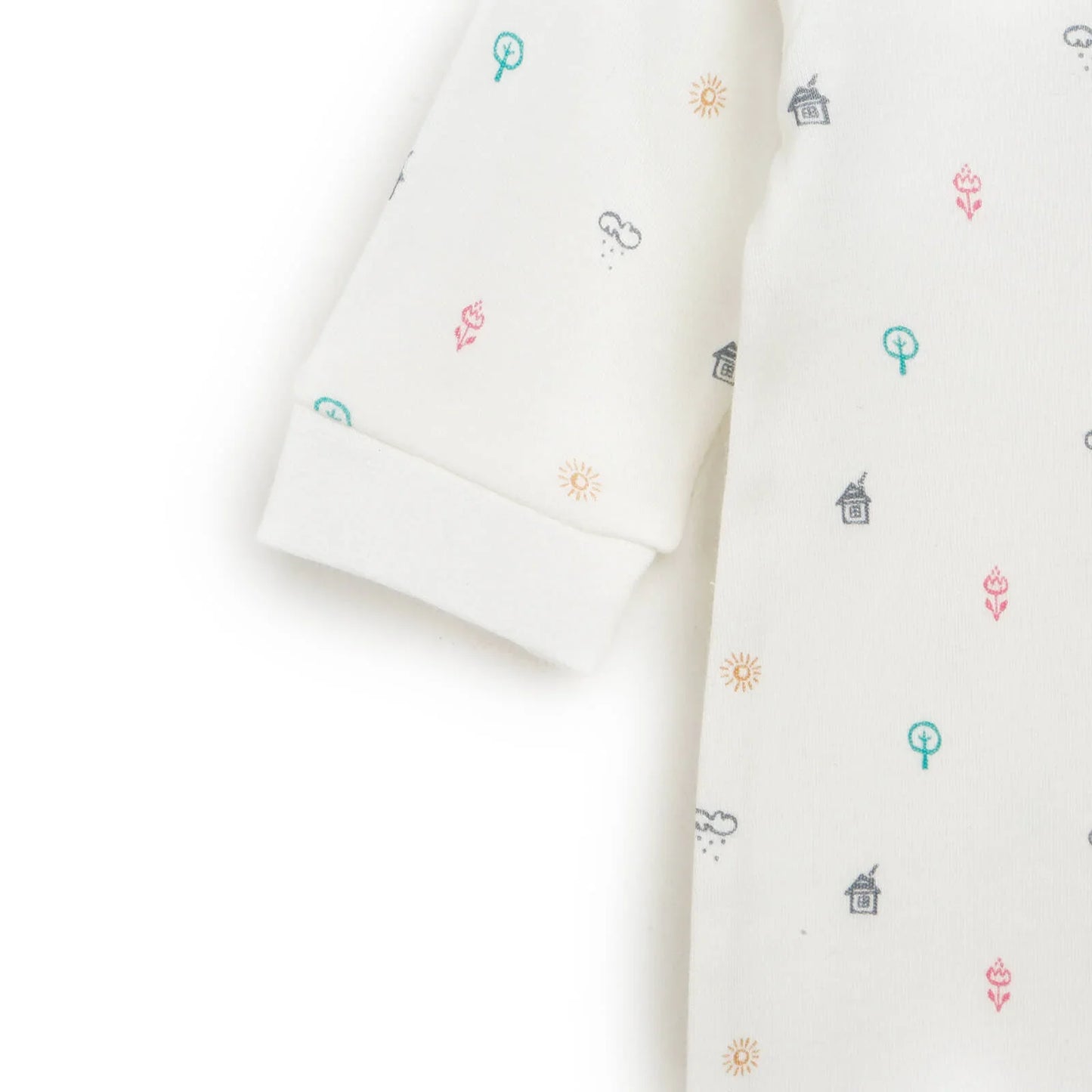 HelloBaby Newborn Baby Girl Footed Jumpsuit - Beige Melange