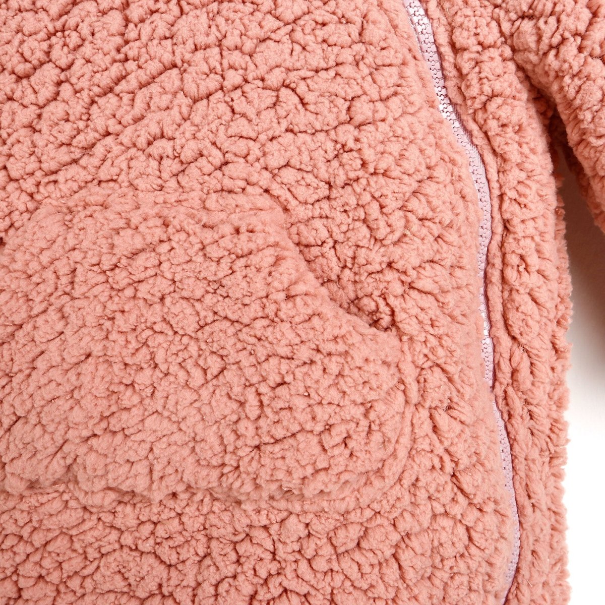 Midimod Newborn Rabbit Ear Welsoft Footed Jumpsuit - Light Rose