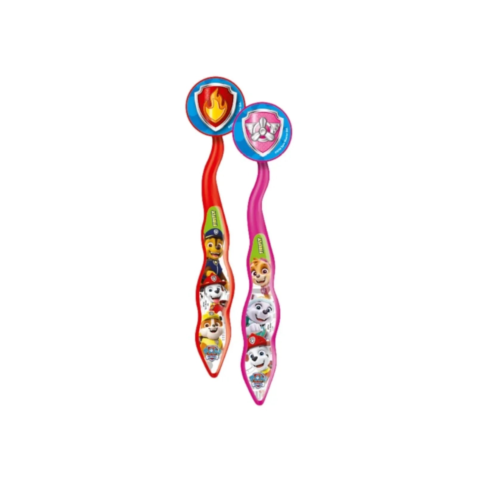 Paw Patrol Toothbrushes & Caps Pack of 2