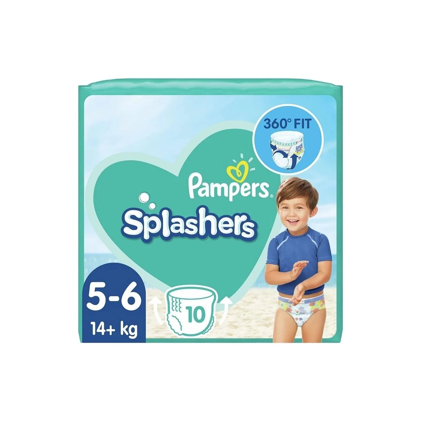Pampers Splashers Size 5-6 - 10 nappies