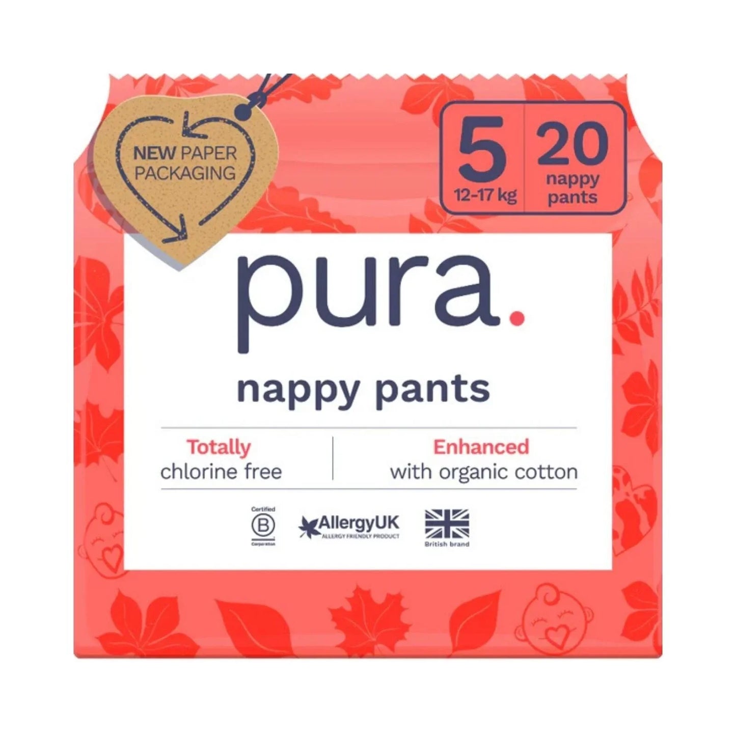 Pura Eco Nappy Pants Size 5 - 20 nappies