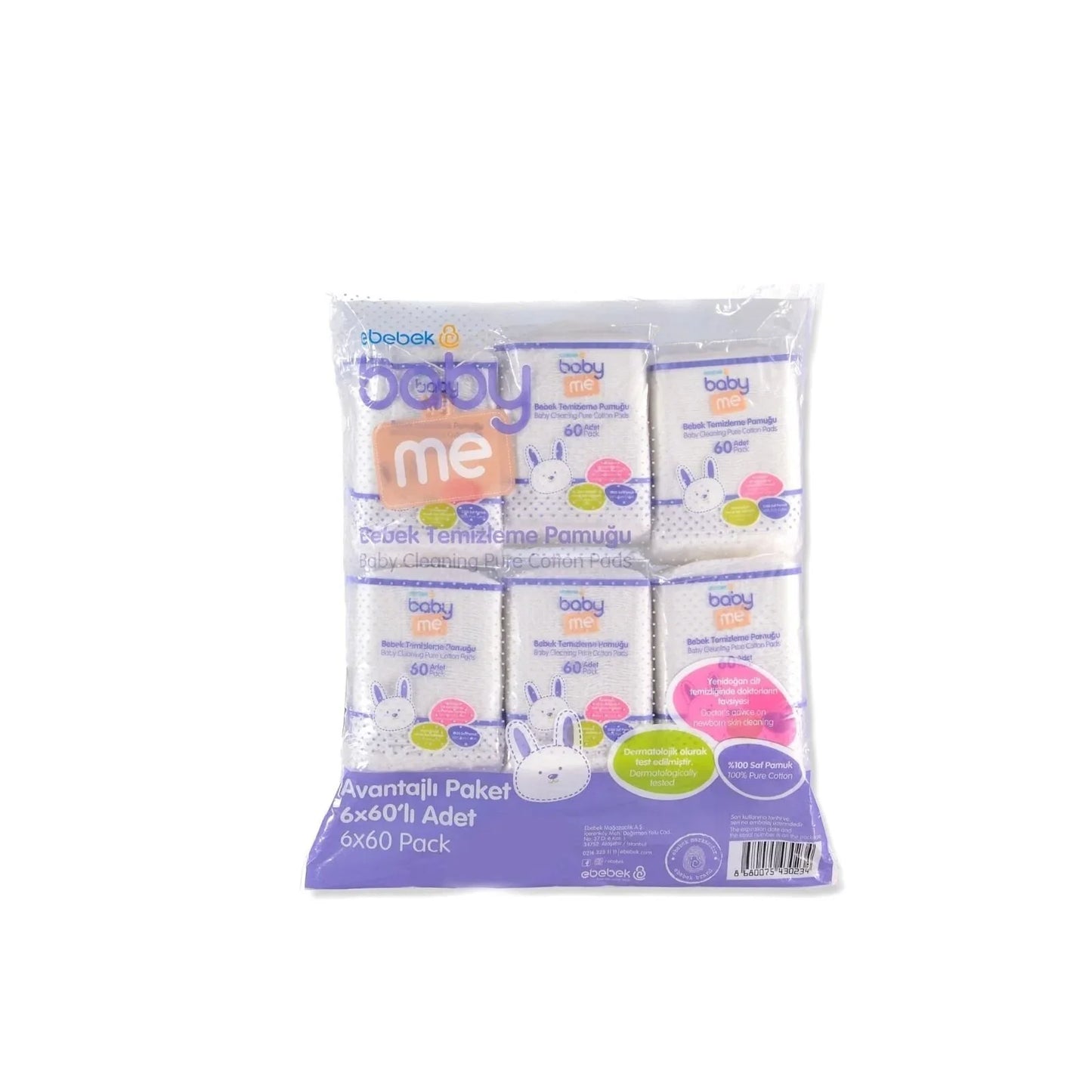 ebebek baby me Cotton Pads 6x60 pcs