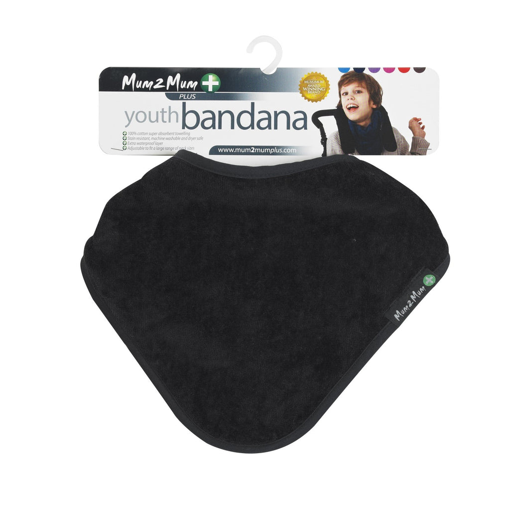Mum 2 Mum PLUS Youth Disability Bib - Ages 5-15 years - Black