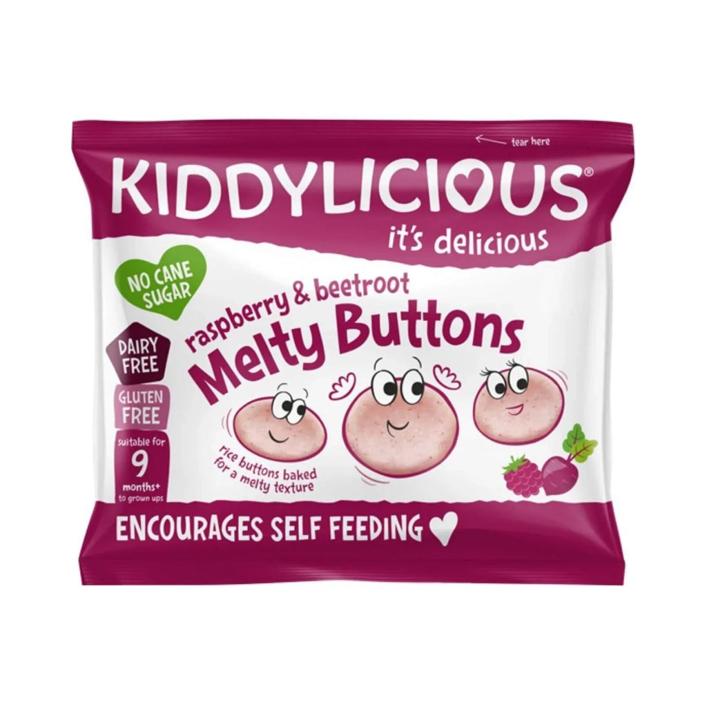 Kiddylicious Raspberry & Beetroot Melty Buttons Multi 9+ months 30g (5x6g)