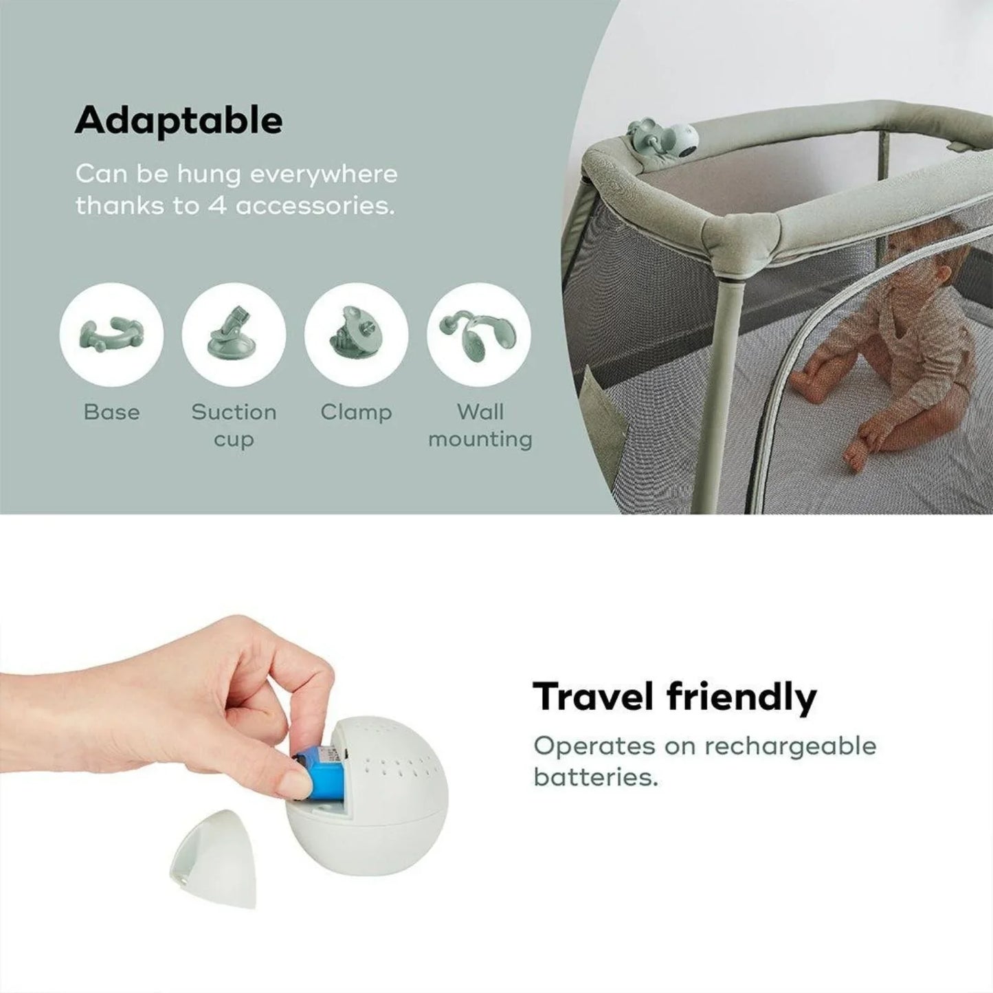 Babymoov Yoo Go Plus 5" HD Video Monitor - Green