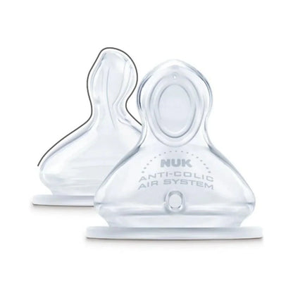 NUK First Choice+ Plus Silicone Teats Medium Feed Hole 0-6 months