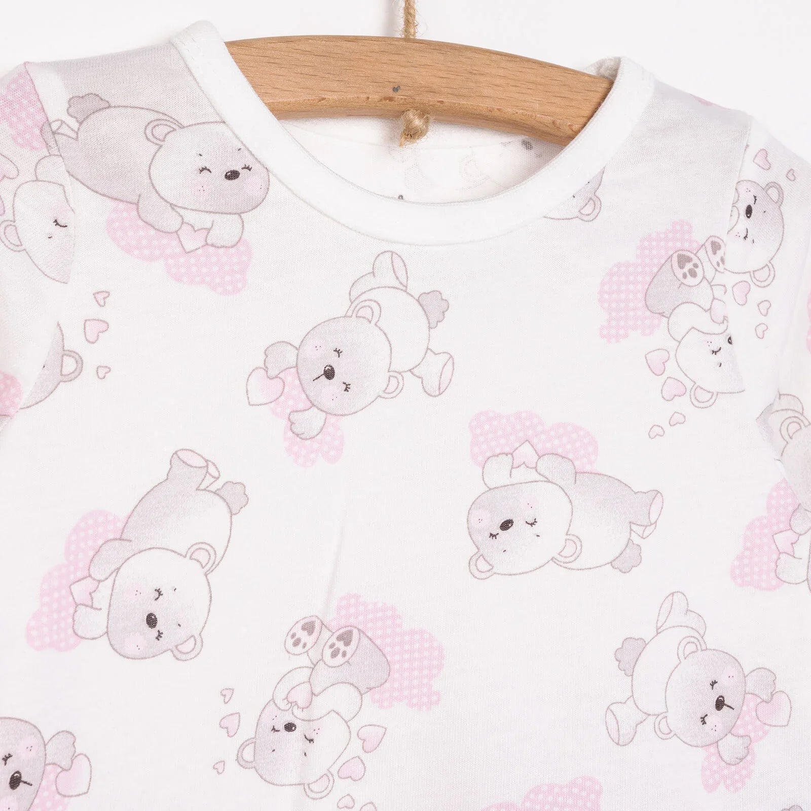 HelloBaby Baby Girl Long Sleeve Pyjamas Set - White