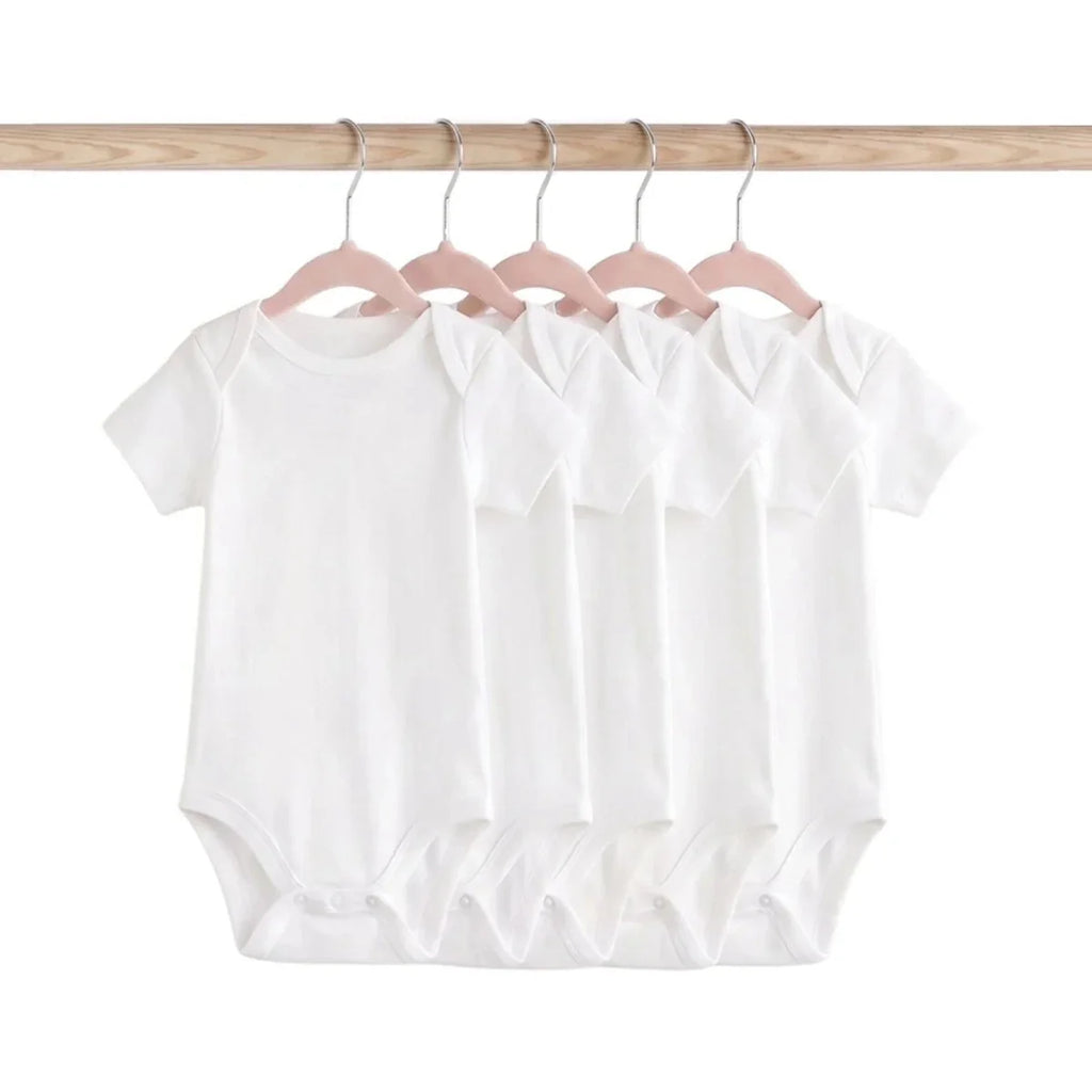 HelloBaby Unisex Short Sleeve Bodysuit 5 pcs