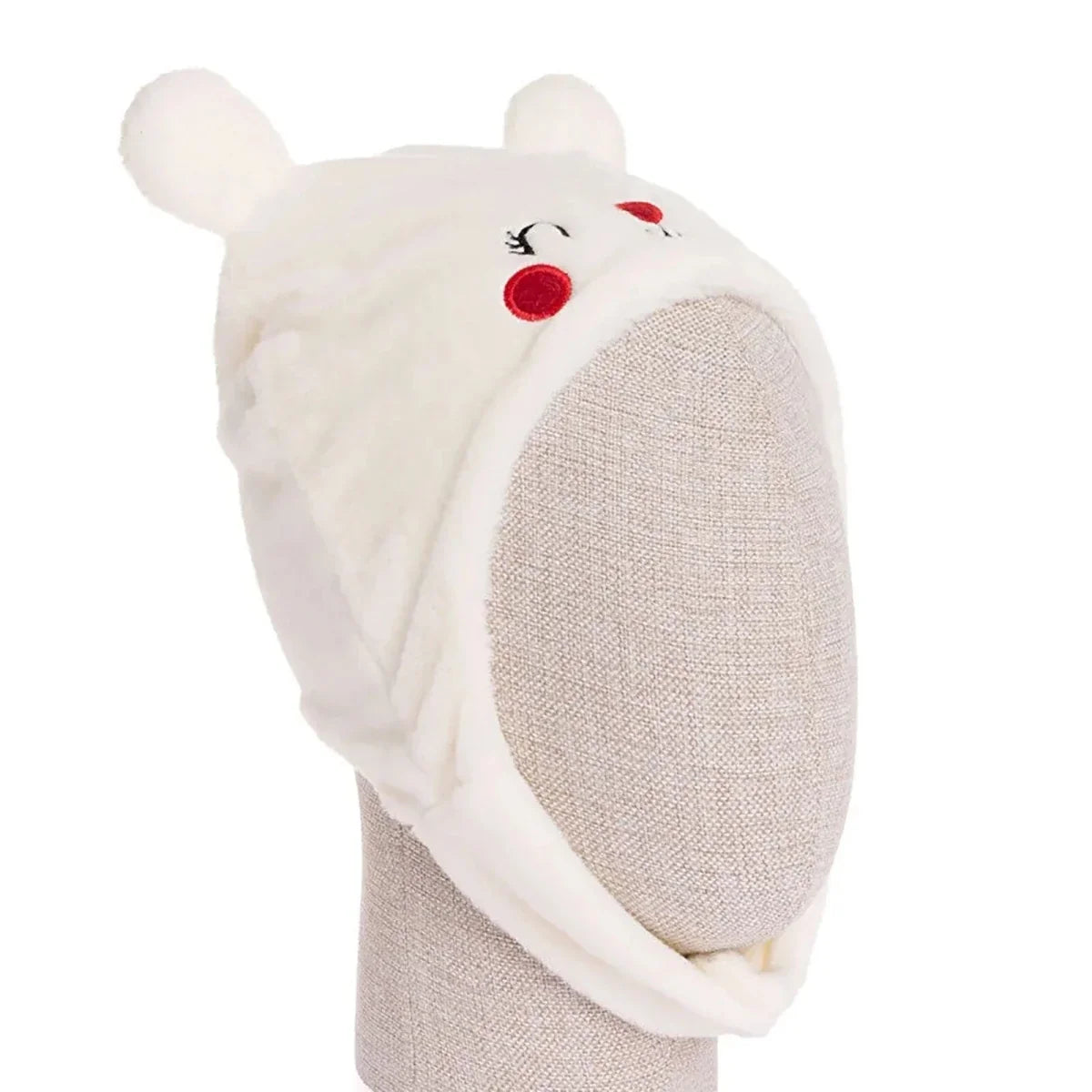 Luess Wellsoft Fleece Baby Beanie with Ear Flaps (One Size)