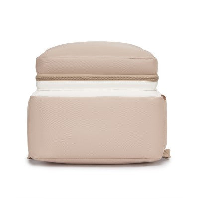 Miss Lulu Baby Changing Backpack (Khaki & White) - BCM2532KH/WH