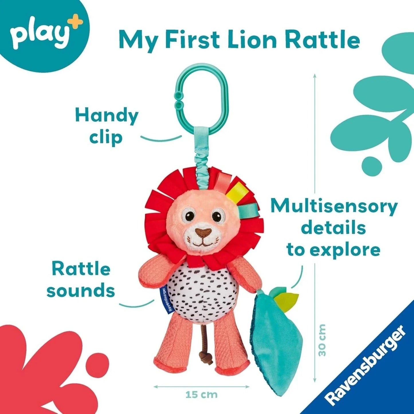 Play+ Shake & Rattle - Lion