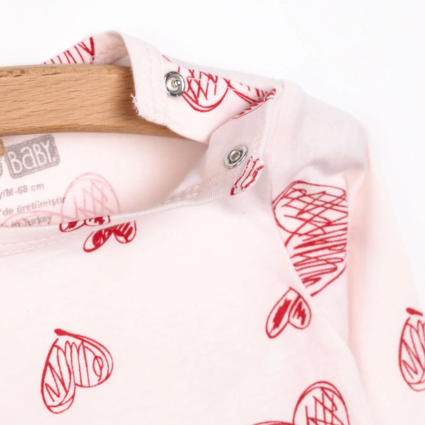 HelloBaby Baby Girl Long Sleeve Pyjamas Set - Light Pink