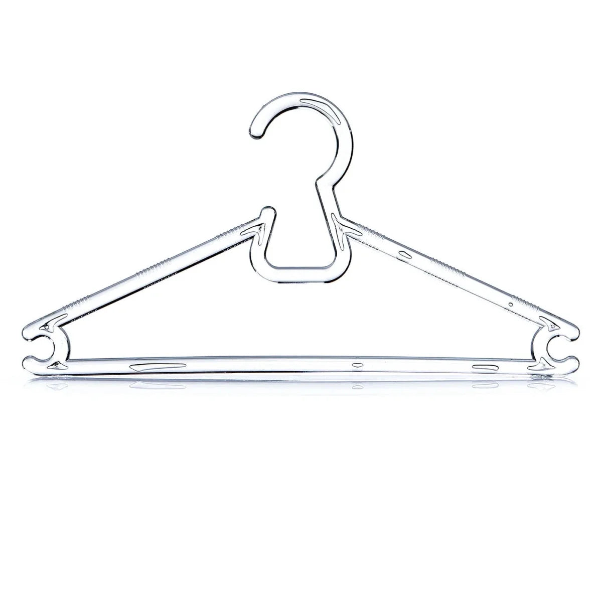 HelloBaby 6 Pack Crystal Clear Baby Clothes Hangers (One Size)