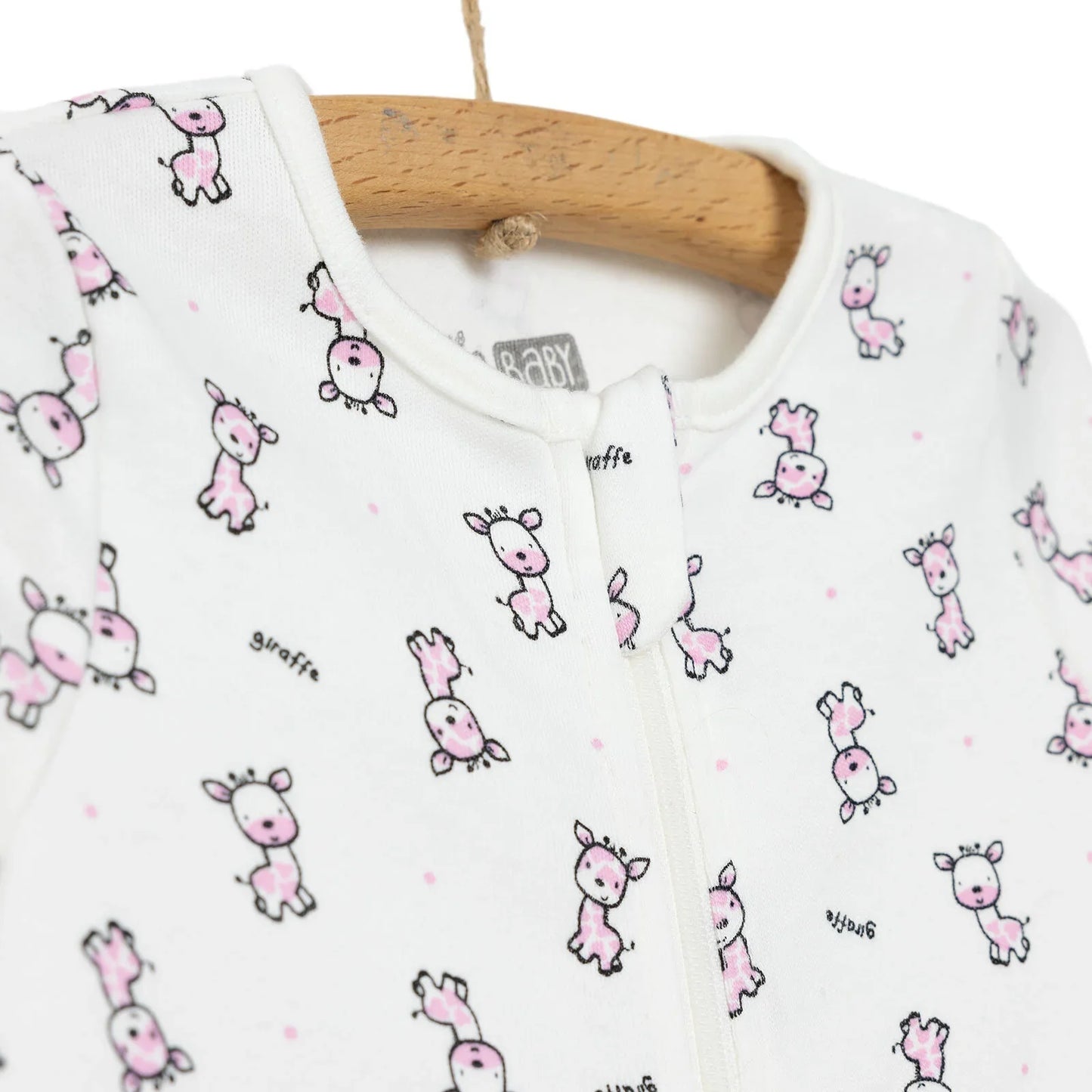 HelloBaby Newborn Baby Girl Footed Jumpsuit - Pink