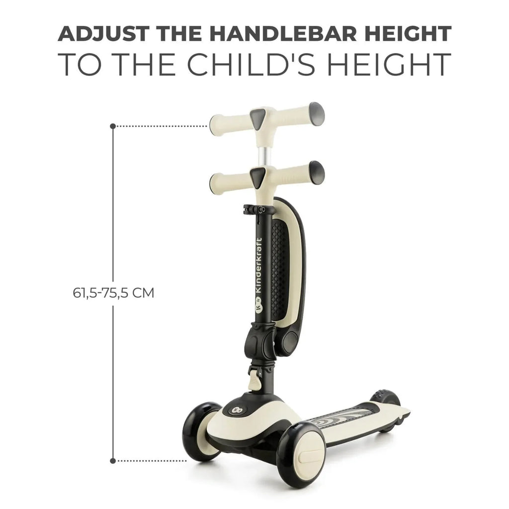 Kinderkraft Halley 2-in-1 Scooter - White