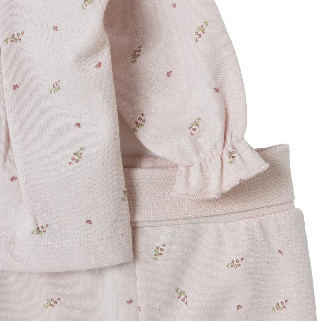 Bebetto Floral Print Baby Sweatshirt & Footed Leggings (Newborn to 6-9 Months)