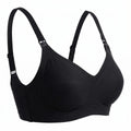 Baby Mom Women's Seamless V-Neck Non-Padded Nursing Bra