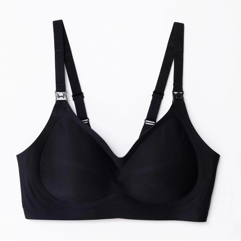 Baby Mom Women's Seamless V-Neck Non-Padded Nursing Bra