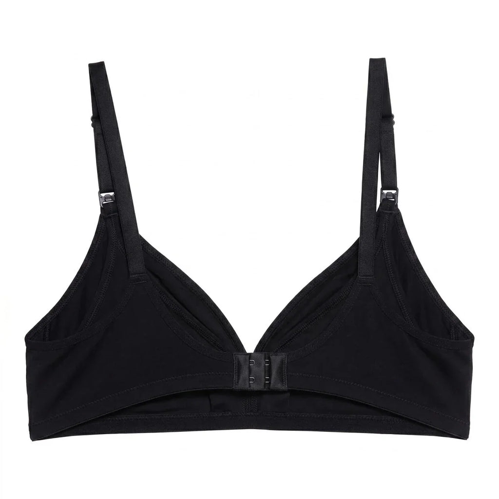 Baby Mom Women's Lace Neckline Non-Padded Nursing Bra