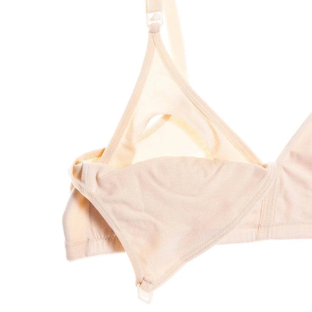 Baby Mom Women's Lace Neckline Non-Padded Nursing Bra