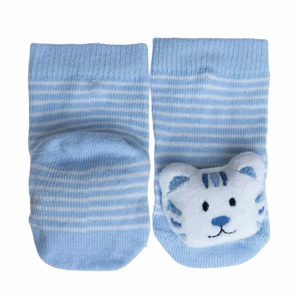 HelloBaby Tiger Print Animal Novelty Baby Socks (Newborn to 12 Months)