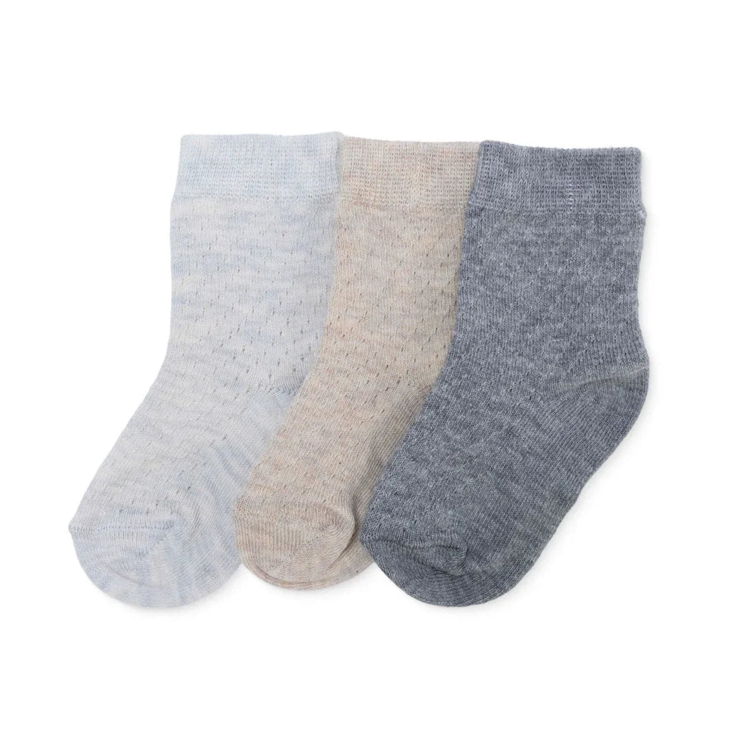 HelloBaby Animal Print 3 Pack Non-Slip Baby Socks (Newborn to 3-4 Years)