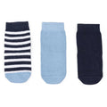 HelloBaby Boys Pack of 3 Non-Slip Socks Animal Print Cotton Rich - Blue