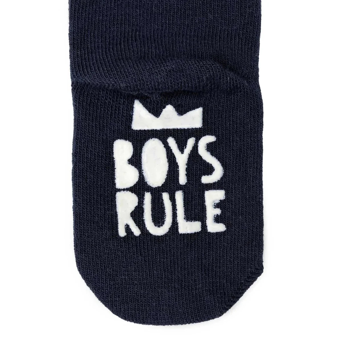 HelloBaby Boys Pack of 3 Non-Slip Socks Animal Print Cotton Rich - Blue