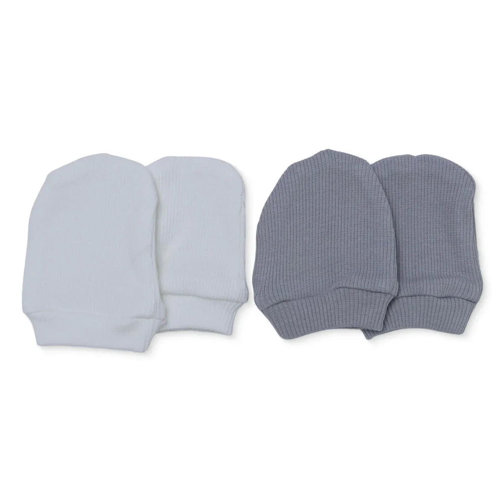 HelloBaby Ribbed Baby Scratch Mitts (Newborn)