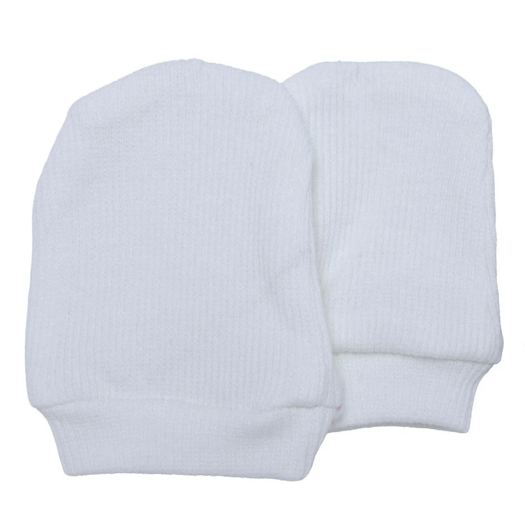HelloBaby Ribbed Baby Scratch Mitts (Newborn)