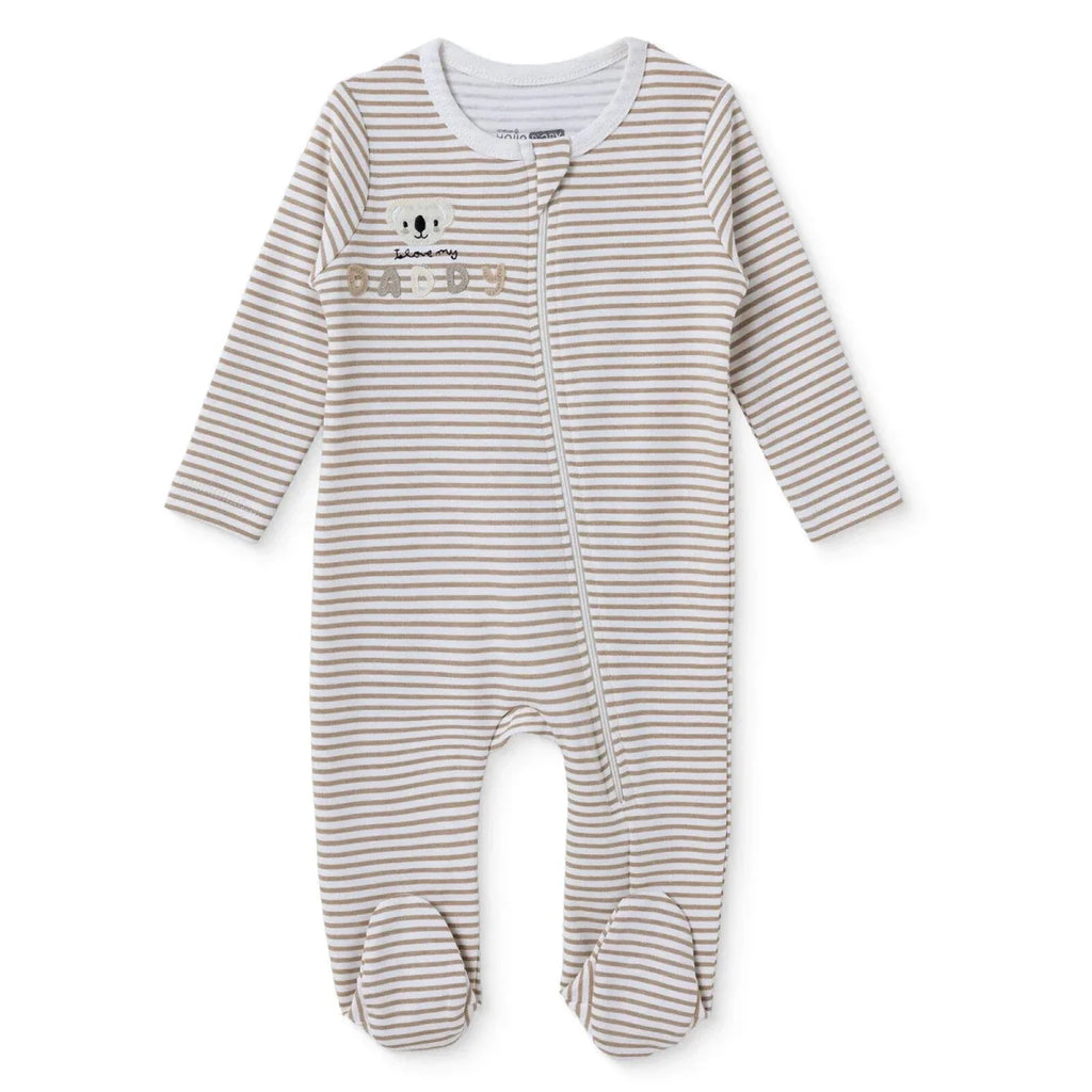 HelloBaby Striped Long Sleeve Baby Sleepsuit with Feet (Newborn to 6-9 Months)
