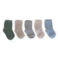 HelloBaby 5 Pack Ankle Baby Socks (Newborn to 4-5 Years) - Light Brown