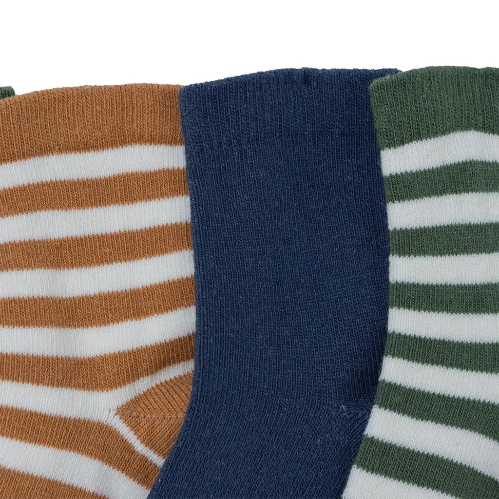 HelloBaby Striped 5 Pack Ankle Baby Socks (Newborn to 4-5 Years) - Navy Blue