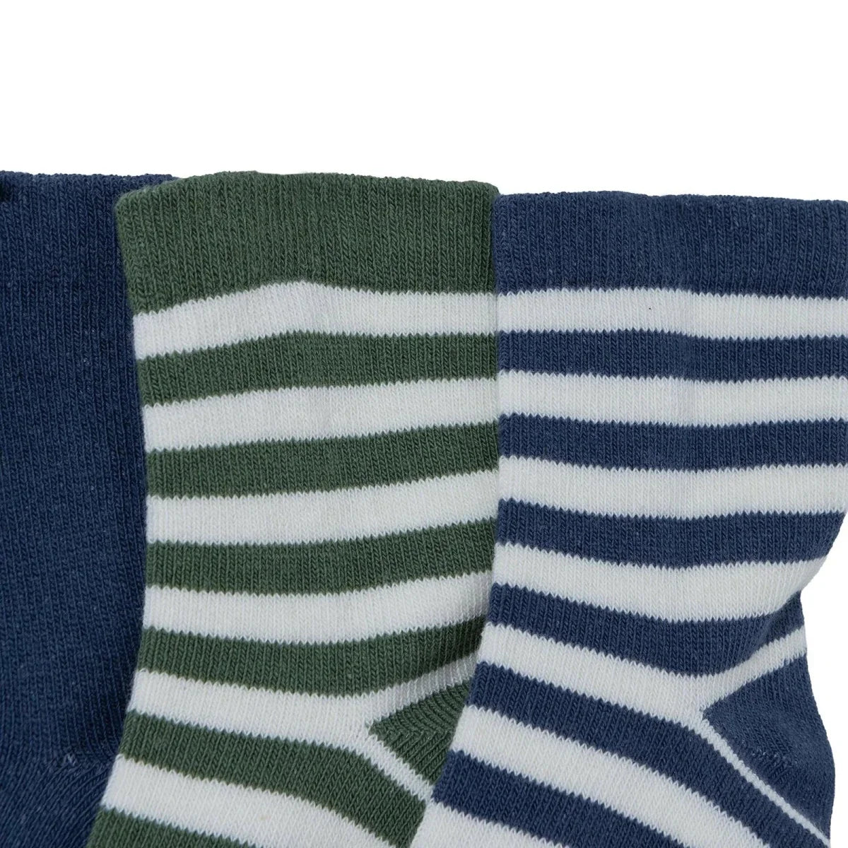 HelloBaby Striped 5 Pack Ankle Baby Socks (Newborn to 4-5 Years) - Navy Blue