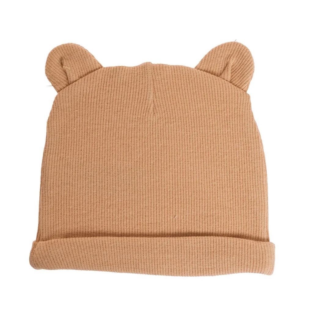 HelloBaby Slogan Print Ribbed Baby Hat (Newborn)