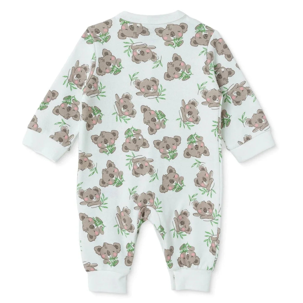HelloBaby Car Print Long Sleeve Footless Baby Sleepsuit (Newborn to 9 Months) - Ecru