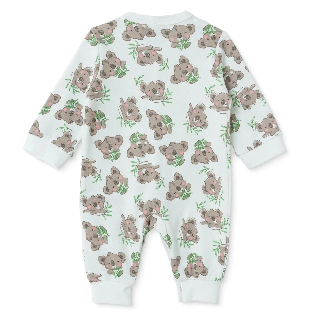 HelloBaby Car Print Long Sleeve Footless Baby Sleepsuit (Newborn to 9 Months) - Ecru