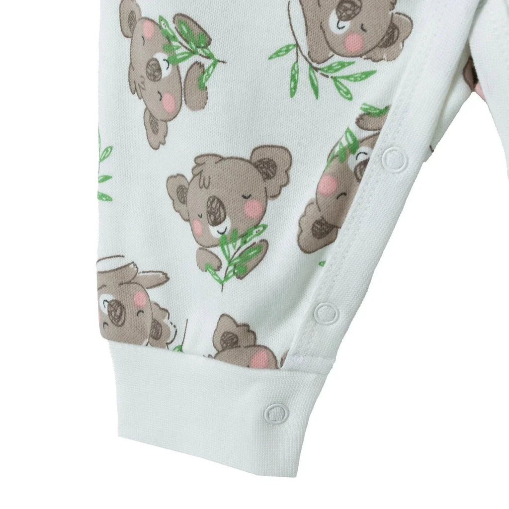 HelloBaby Car Print Long Sleeve Footless Baby Sleepsuit (Newborn to 9 Months) - Ecru