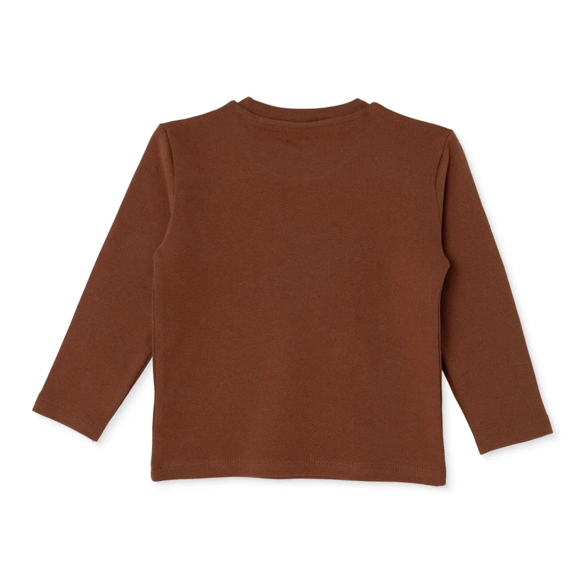 HelloBaby Long Sleeve Interlock Baby T-Shirt (3-6 Months to 2-3 Years) - Brown