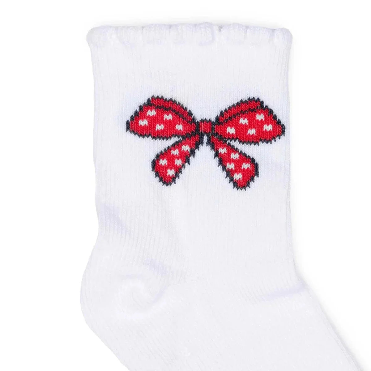 HelloBaby 3 Pack Heart & Floral Print Non-Slip Baby Socks (Newborn to 2-3 Years) - Red