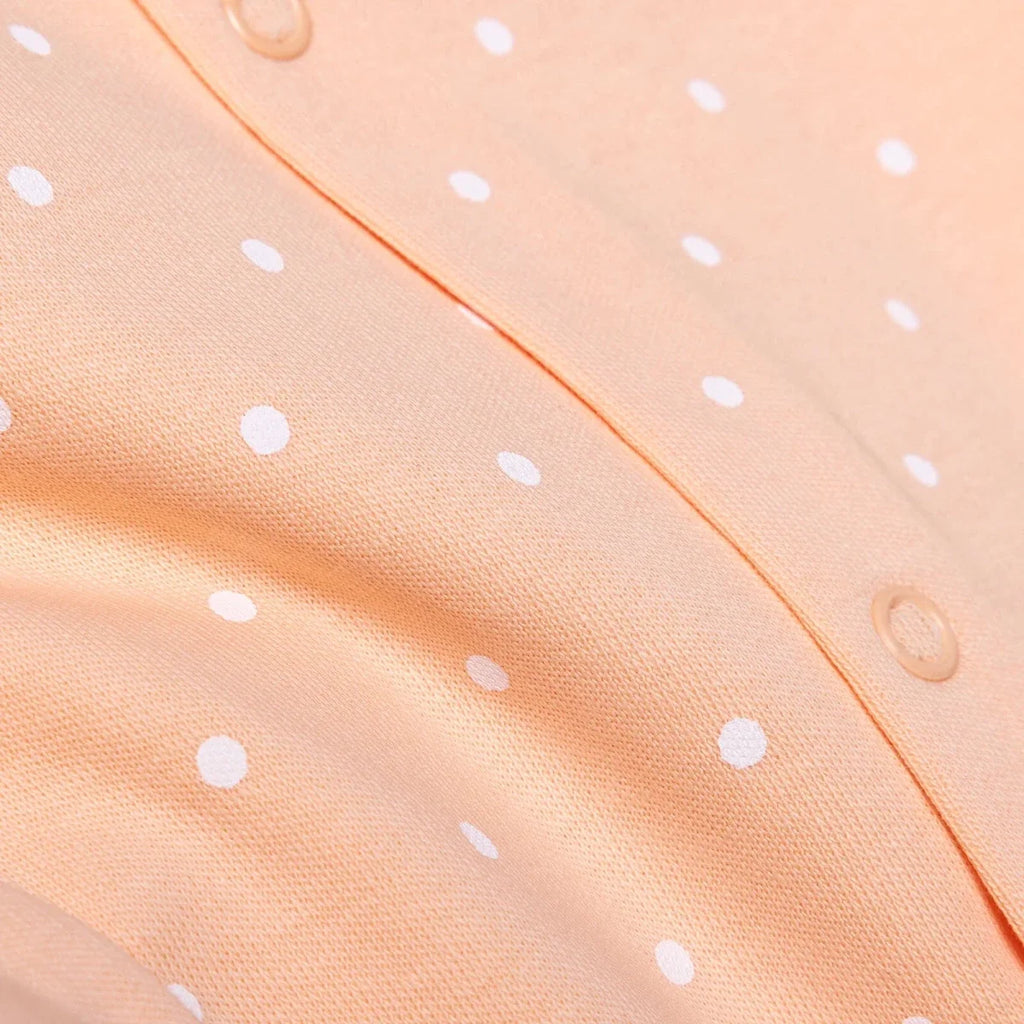 HelloBaby Polka Dot Long Sleeve Baby Sleepsuit with Feet (Newborn to 6-9 Months)