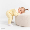 HelloBaby Polka Dot Long Sleeve Baby Sleepsuit with Feet (Newborn to 6-9 Months) - Yellow