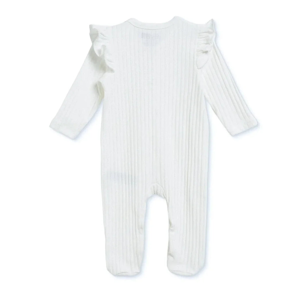 HelloBaby Long Sleeve Ribbed Footed Baby Sleepsuit (Newborn to 6-9 Months)