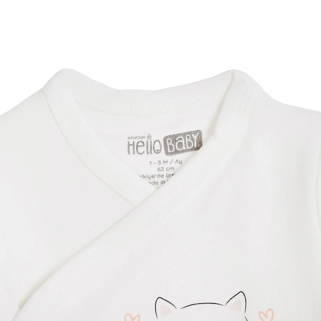 HelloBaby "Sweet Heart" Slogan Baby Hat, Vest & Bottoms Set (Newborn to 3-6 Months)