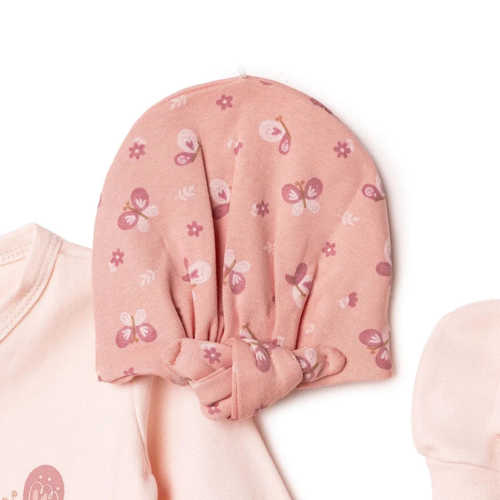 HelloBaby 5 Piece Butterfly Print Baby Hospital Bag Set (Newborn)