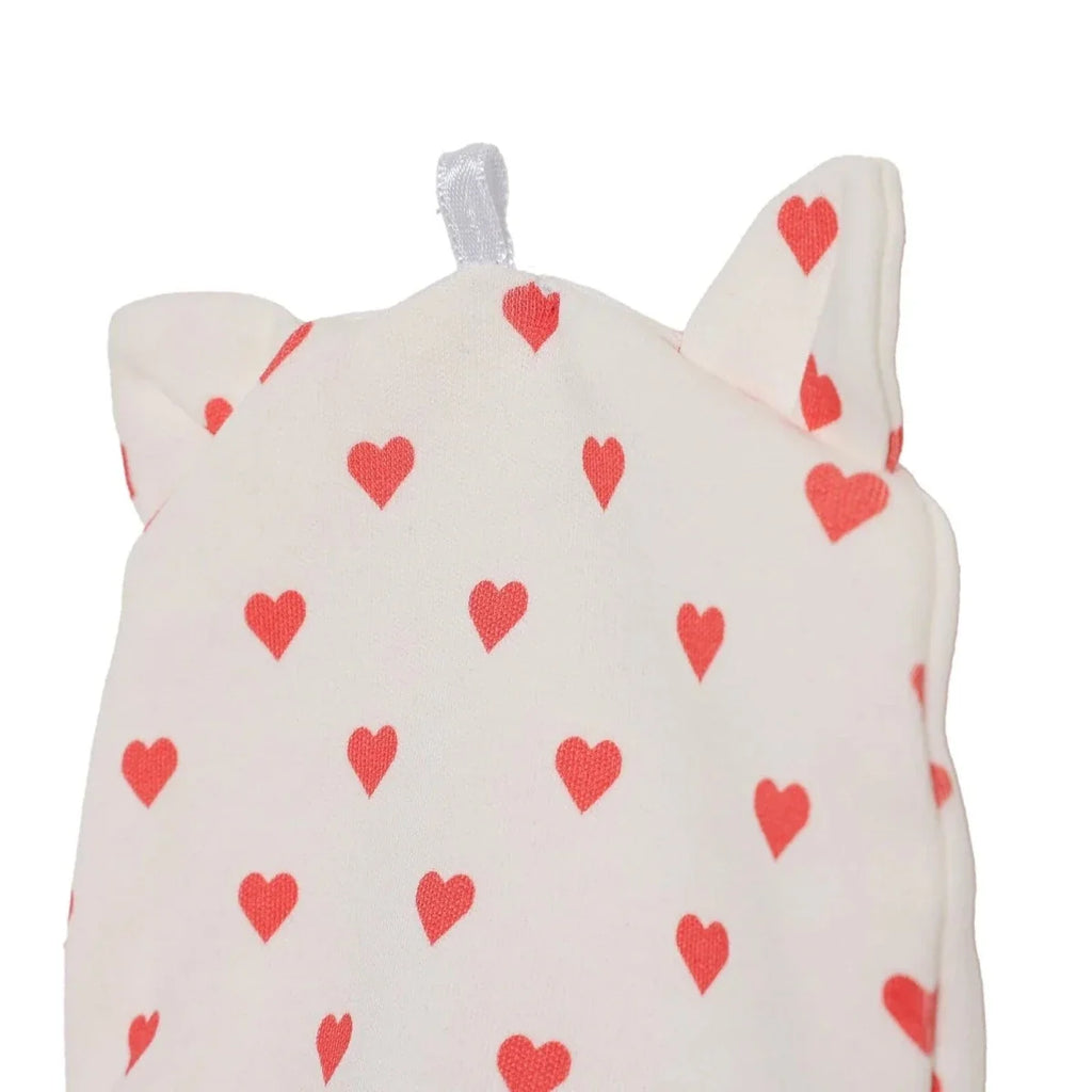HelloBaby Heart Print Interlock Baby Hat (Newborn)