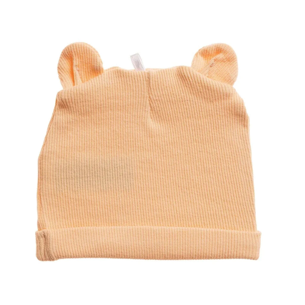 HelloBaby Ribbed Baby Hat (Newborn) - Salmon