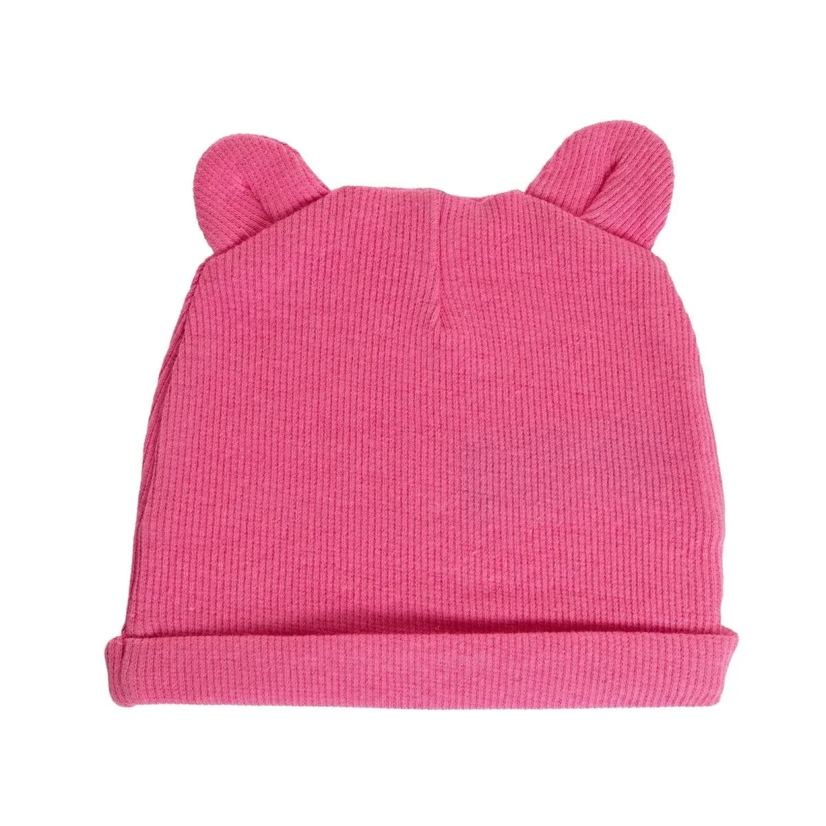 HelloBaby Ribbed Baby Hat (Newborn) - Dark Pink